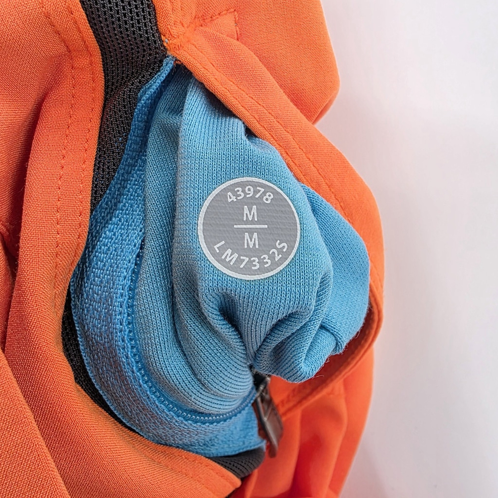Lululemon Mens Lined Training Shorts Orange Reflective Athletic Gym Running... - Picture 4 of 11